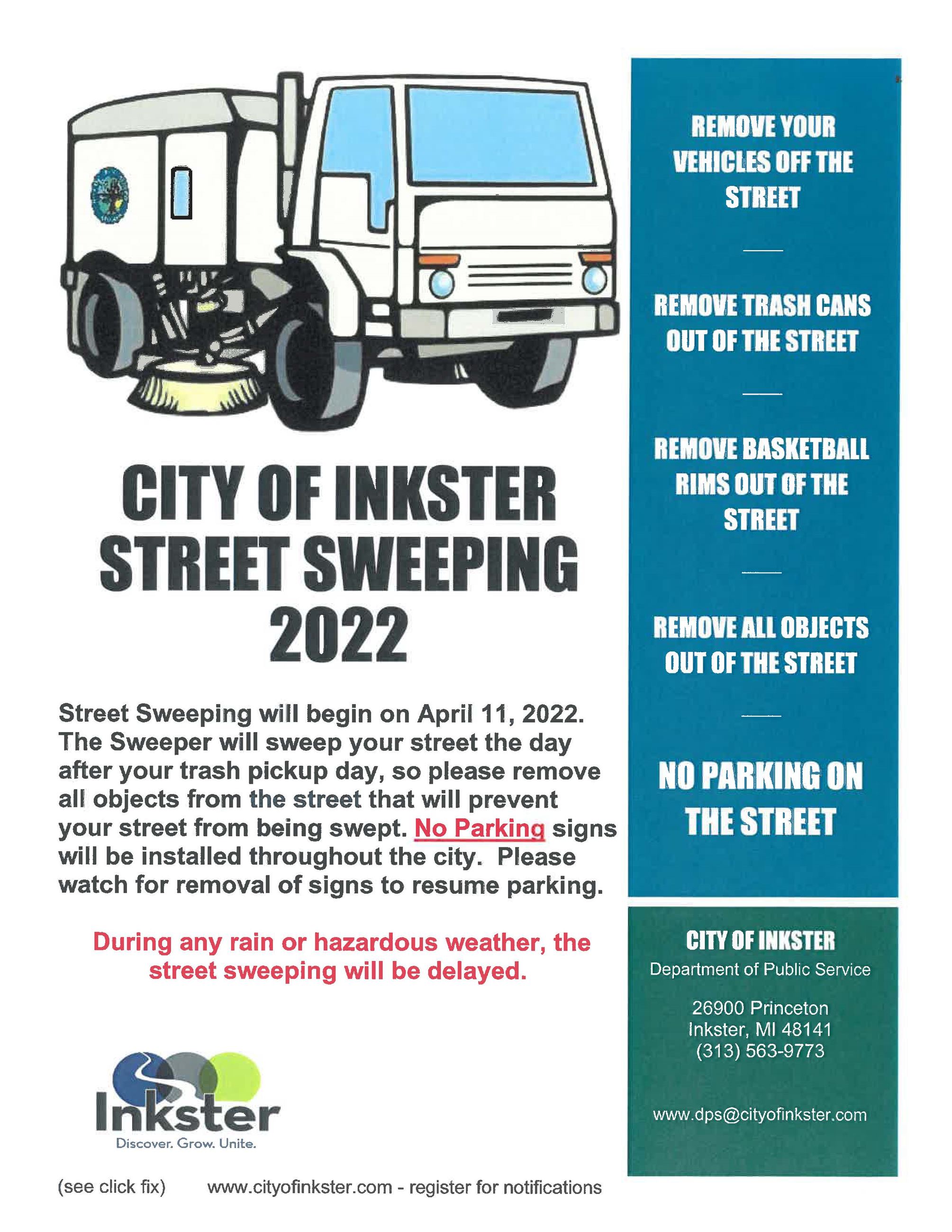 Street Sweeping Flyer