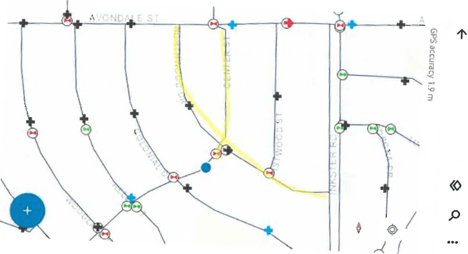 Northwood and Center map